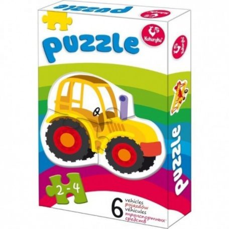 Gyerek első puzzle - járművek