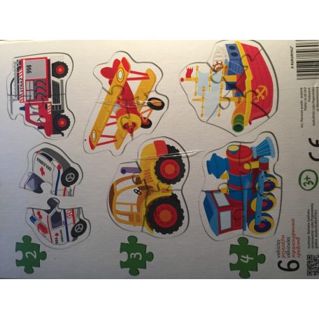 Gyerek első puzzle - járművek