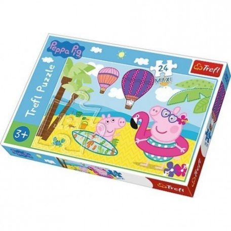 Peppa Malac a strandon Maxi Puzzle