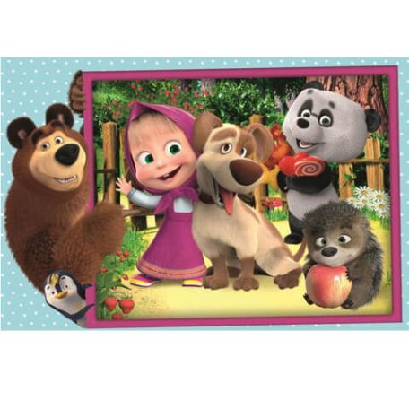 Mása és a medve Maxi puzzle - Barátokkal 24 db-os - Trefl 