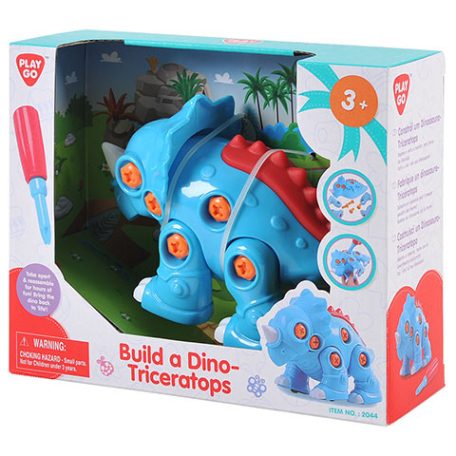 Csavarozható dinó Triceratopsz - PlayGo