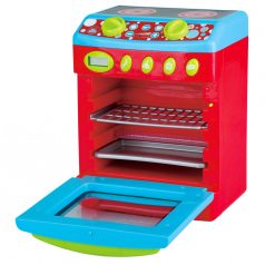Játék tűzhely időzítővel piros-kék Playgo