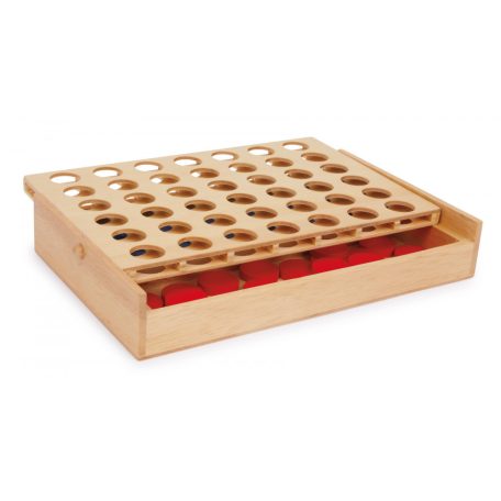 Négyet egy sorba fadobozos Professor Puzzle logikai játék
