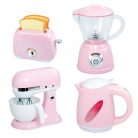 Játék háztartási gép szett 4 db-os - rózsaszín