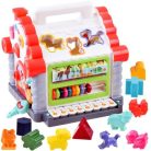 Interaktív házikó zongorával, dallamok-fények-állathangok