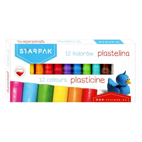 12 darabos színes gyurmaszett Starpak