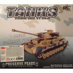 Távirányítós tank - kormánykerekes