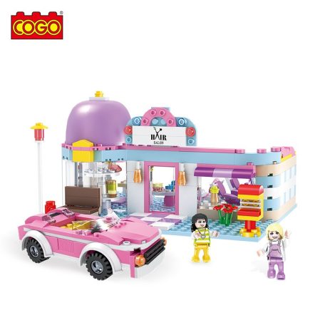 Cogo építőjáték készlet 358 db-os Fodrászat