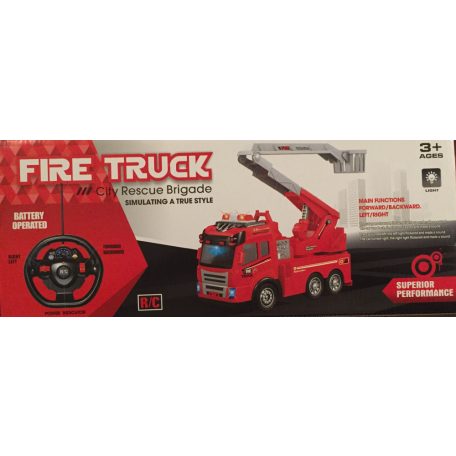 Távirányítós tűzoltóautó kormány vezérlővel