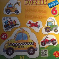 Gyerek puzzle - járművek kicsiknek