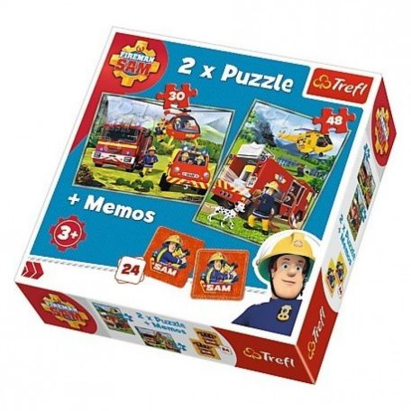 Gyerek puzzle és memória játék - Sam a tűzoltó akcióban