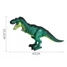 Óriási, interaktív, távirányítós T-rex – sétál, füstöt fúj, hangot ad és világít – 45 cm