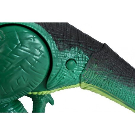 Óriási, interaktív, távirányítós T-rex – sétál, füstöt fúj, hangot ad és világít – 45 cm
