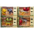 Dinoszaurusz figura tojással és baba dinóval