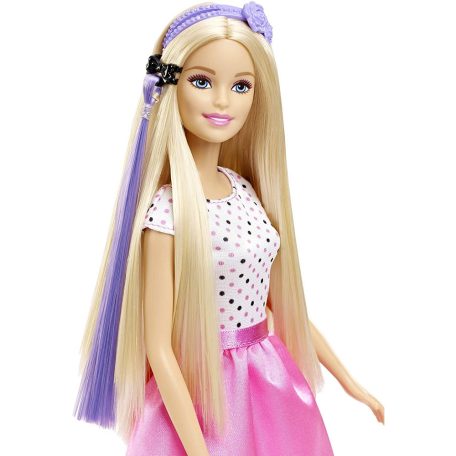 Barbie baba hajkiegészítőkkel játékkészlet