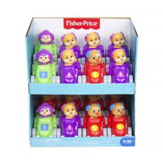 Fisher Price: Kisautó állatfigurával - piros, zöld, lila
