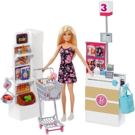 Barbie Szupermarket játékkészlet