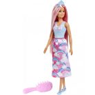 Barbie Dreamtopia Varázslatos hercegnő fésűvel