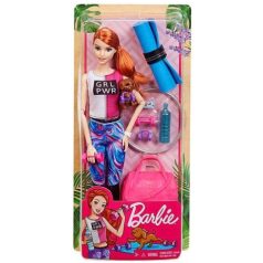 Barbie Fitness baba kiskutyával és kiegészítőkkel