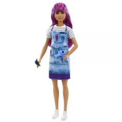 Barbie Lila Hajú Fodrász Baba
