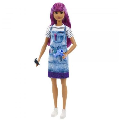 Barbie Lila Hajú Fodrász Baba