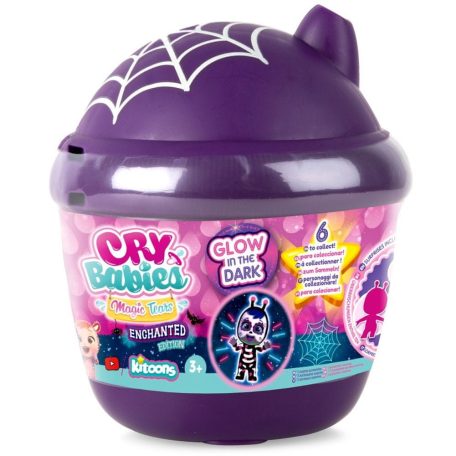 IMC TOYS Cry Babies Varázskönnyek Halloween Világító meglepetés baba cumisüveg házikóban