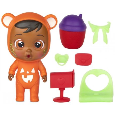 IMC TOYS Cry Babies Varázskönnyek Halloween Világító meglepetés baba cumisüveg házikóban