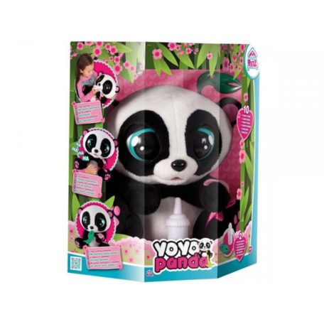 Yoyo panda interaktív plüssfigura