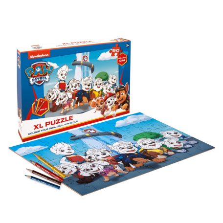 Mancs őrjárat puzzle - Színezd magad!