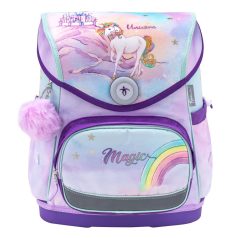   Belmil Merevfalú Iskolatáska Szett Compact 405-41 Rainbow Unicorn Magic Tolltartóval és Tornazsákkal