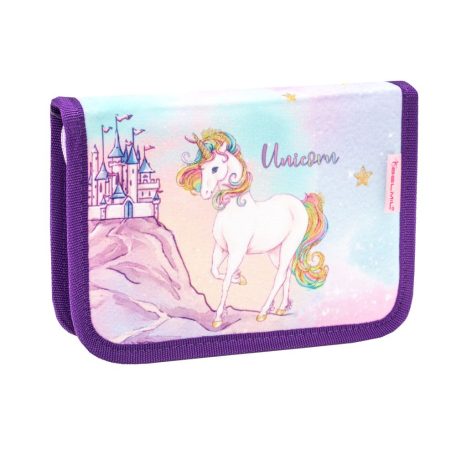 Belmil Merevfalú Iskolatáska Szett Compact 405-41 Rainbow Unicorn Magic Tolltartóval és Tornazsákkal