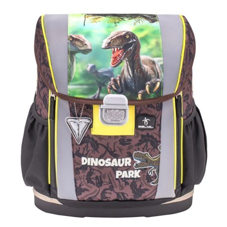 Belmil Merevfalú Iskolatáska Szett Customize-me 404-20 Dinosaur Park Tolltartóval és Tornazsákkal