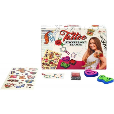 Tetoválódoboz matricákkal és bélyegzőkkel Toi-Toys