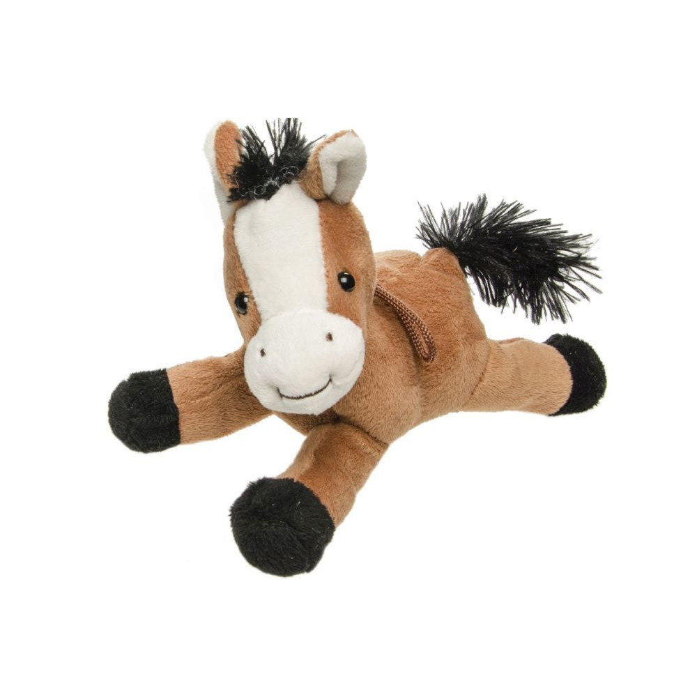 plüss játék - világos barna ló, 20cm